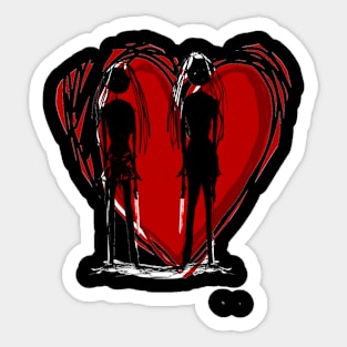 Love heart Sticker